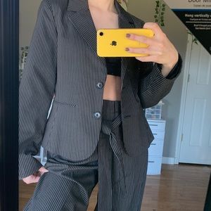 Stripped Suit Set